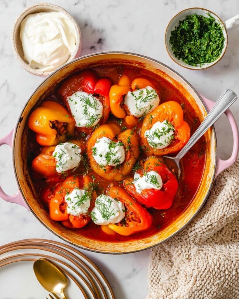 Easy Mini Stuffed Peppers Recipe