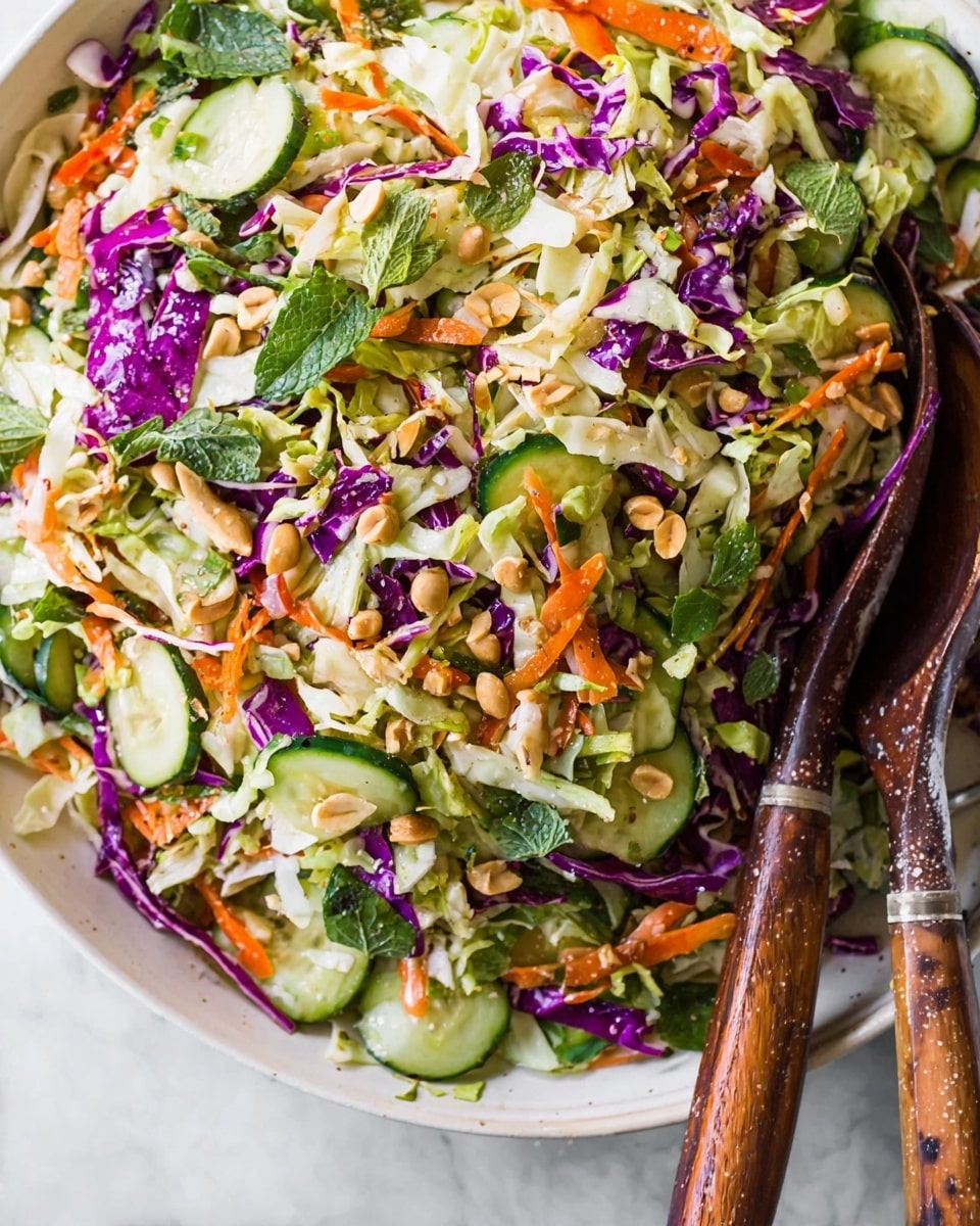Easy Asian Salad with Creamy Miso Ginger Dressing Recipe