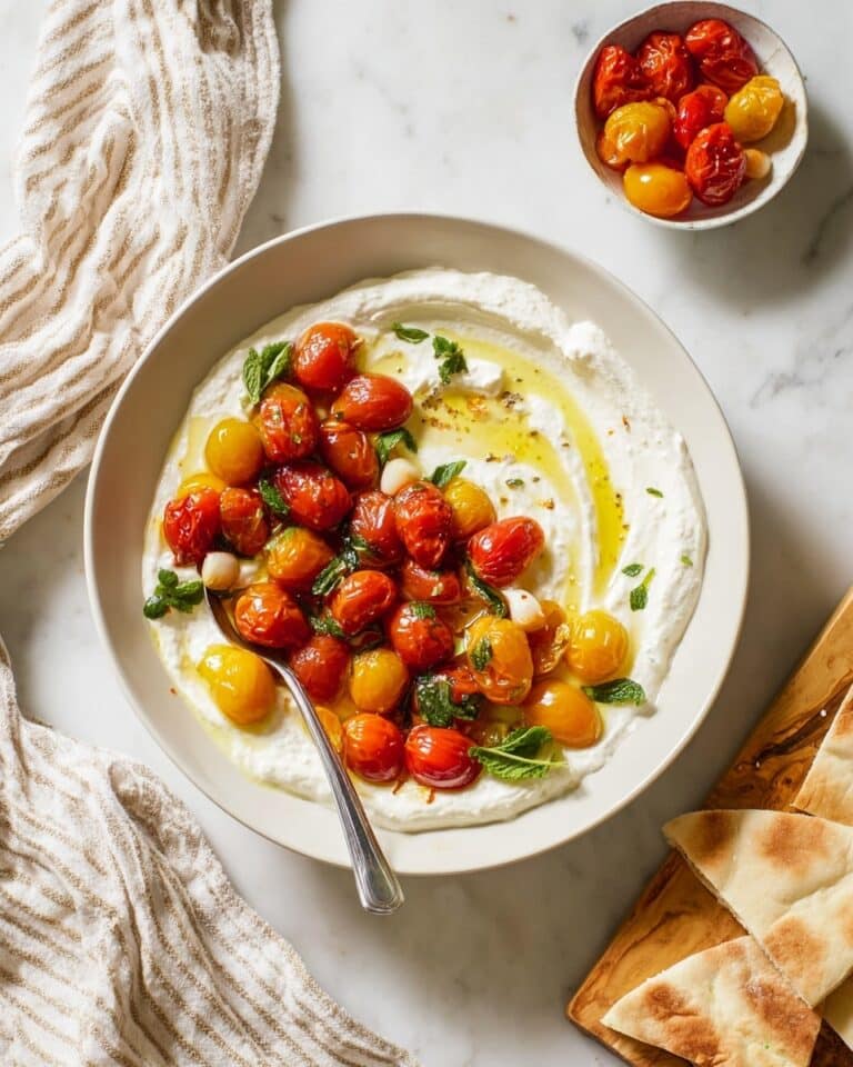 Whipped Feta Lemon Dip with Roasted Tomatoes Recipe