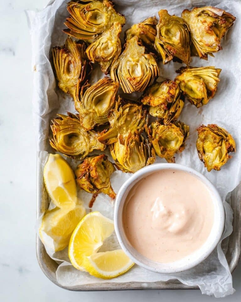 Air Fryer Artichoke Hearts with Garlic Aioli Recipe