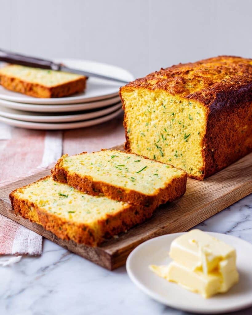 Courgette & Cheddar Cornbread Recipe