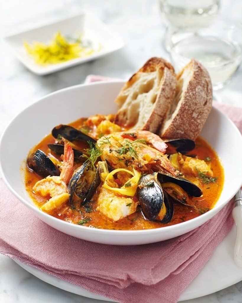 Summer Fish Stew with Rouille Recipe