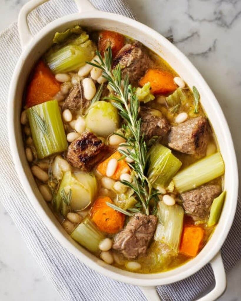 Hearty Lamb Stew with Beans and Vegetables Recipe
