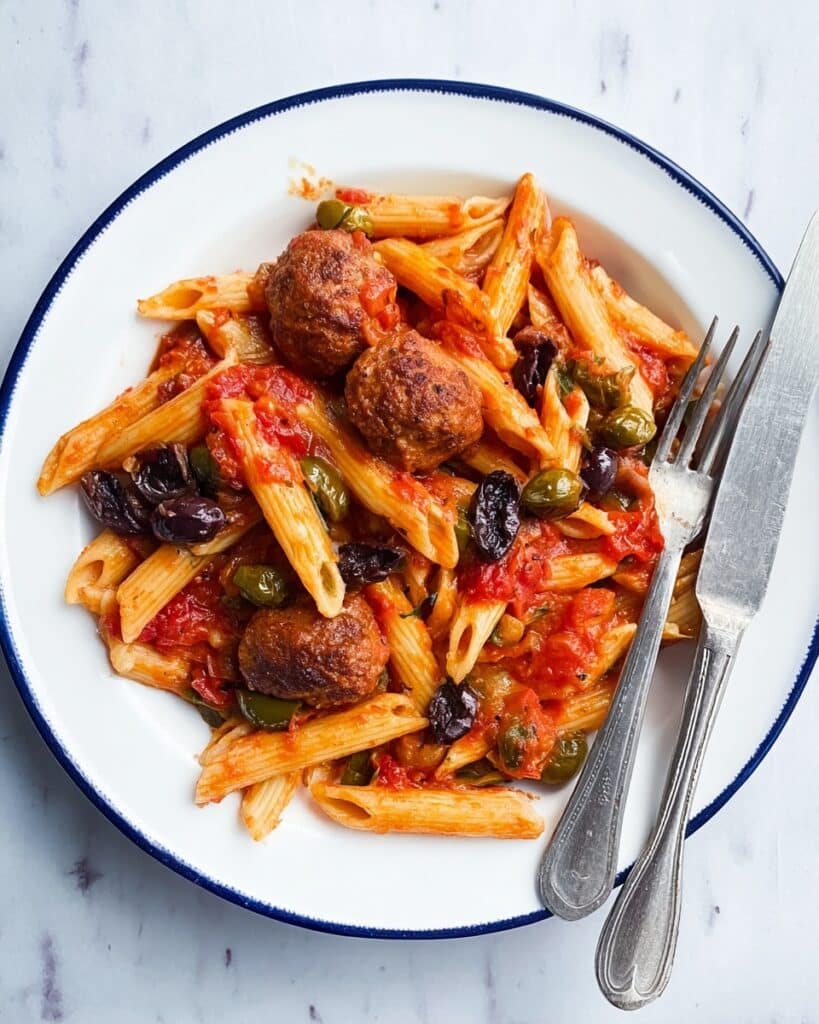 Puttanesca Meatball Bake Recipe