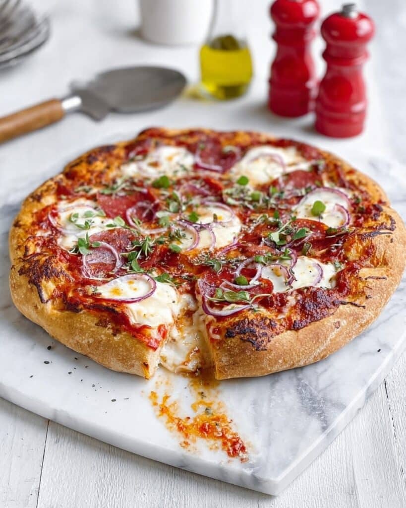Salami & Peppadew Pizza Recipe