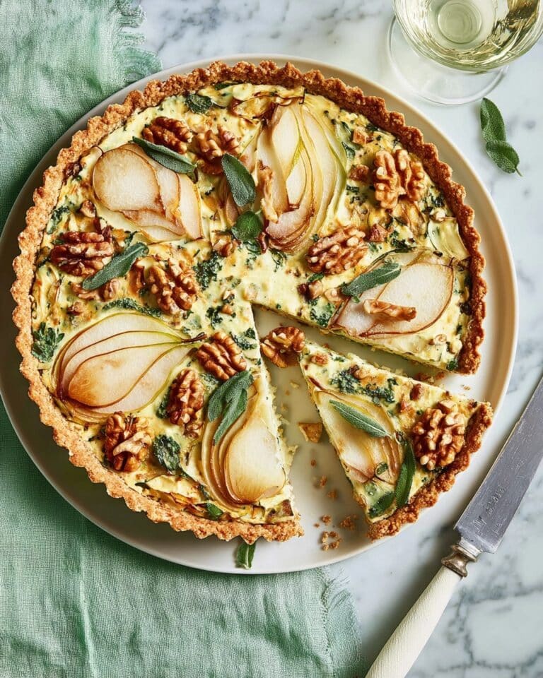 Pear, Walnut & Blue Cheese Tart Recipe