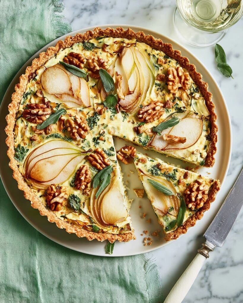 Pear, Walnut & Blue Cheese Tart Recipe