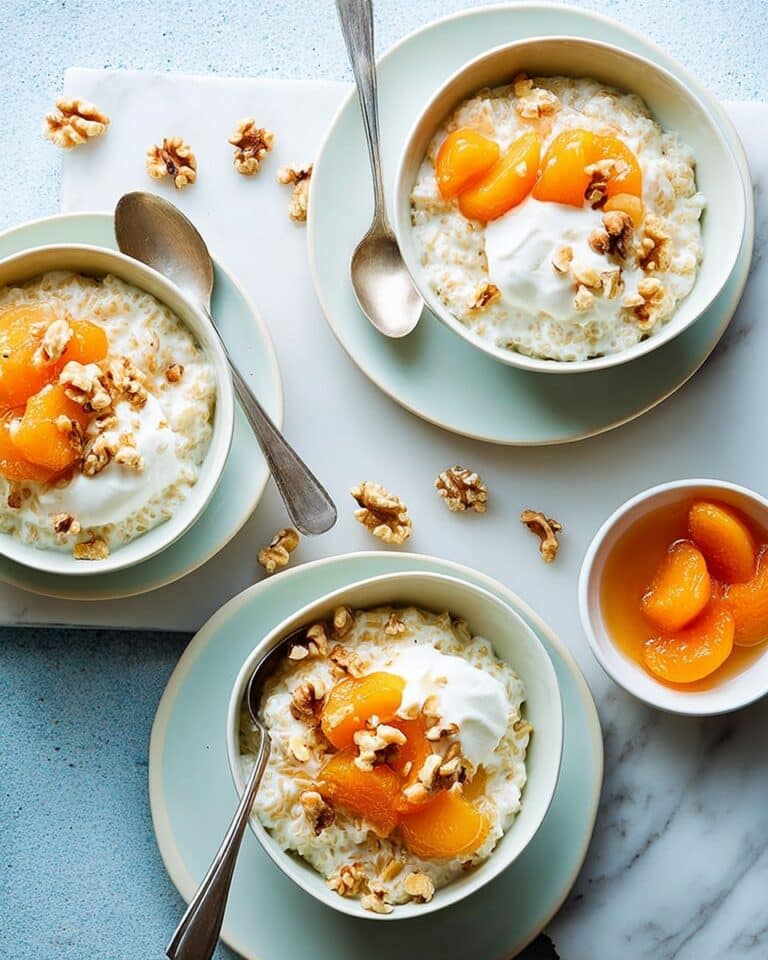 Vanilla and Cinnamon Breakfast Rice with Apricots, Yogurt, and Walnuts Recipe