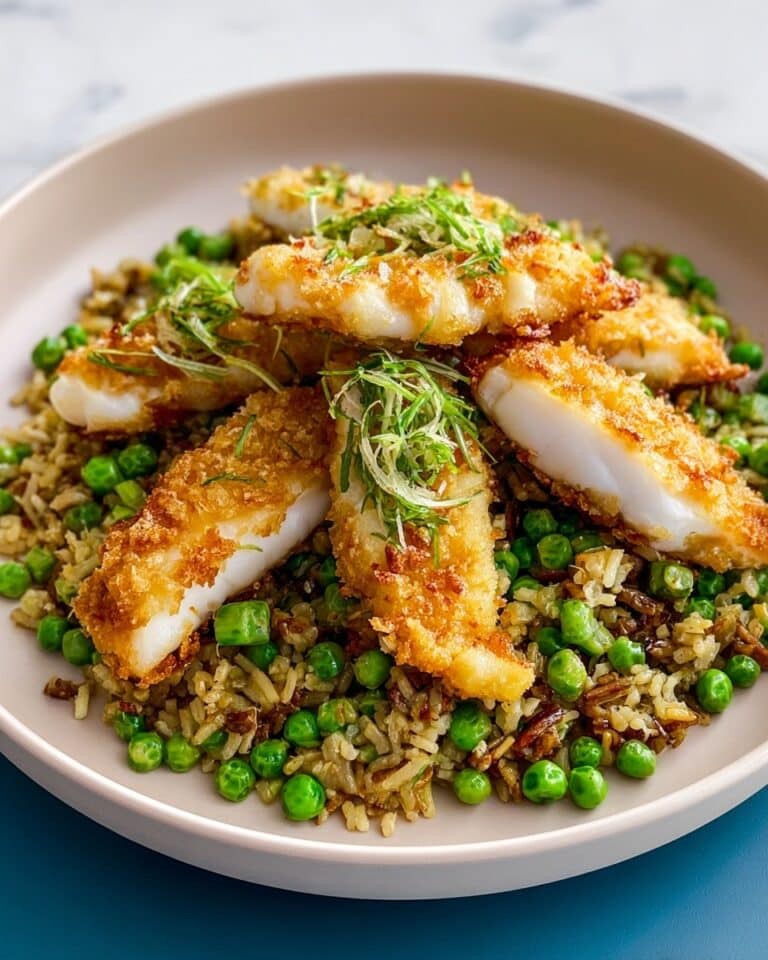 Herby Fish Fingers with Chinese-Style Rice Recipe