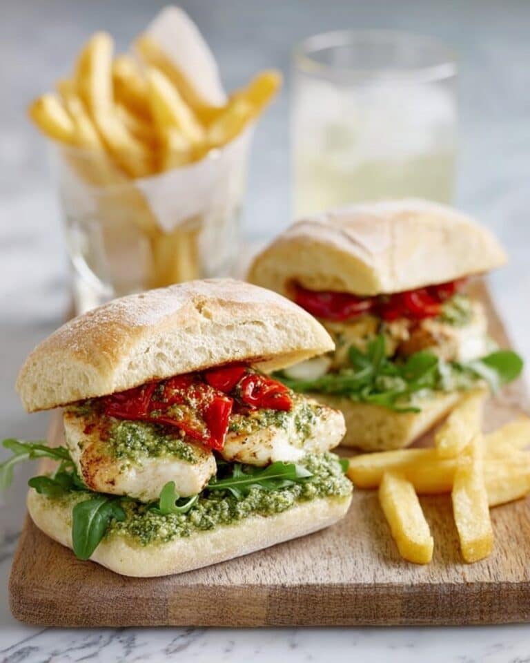 Italian-Style Chicken Burger with Polenta Chips Recipe