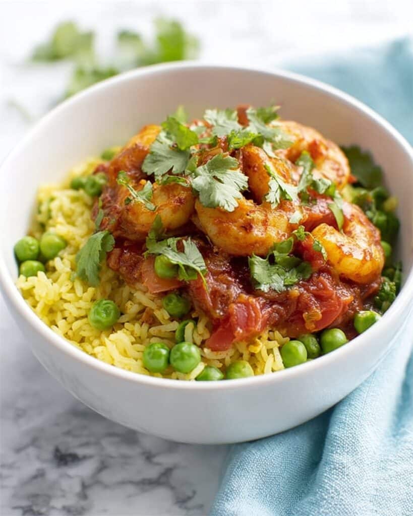 Prawn, Pea & Tomato Curry Recipe