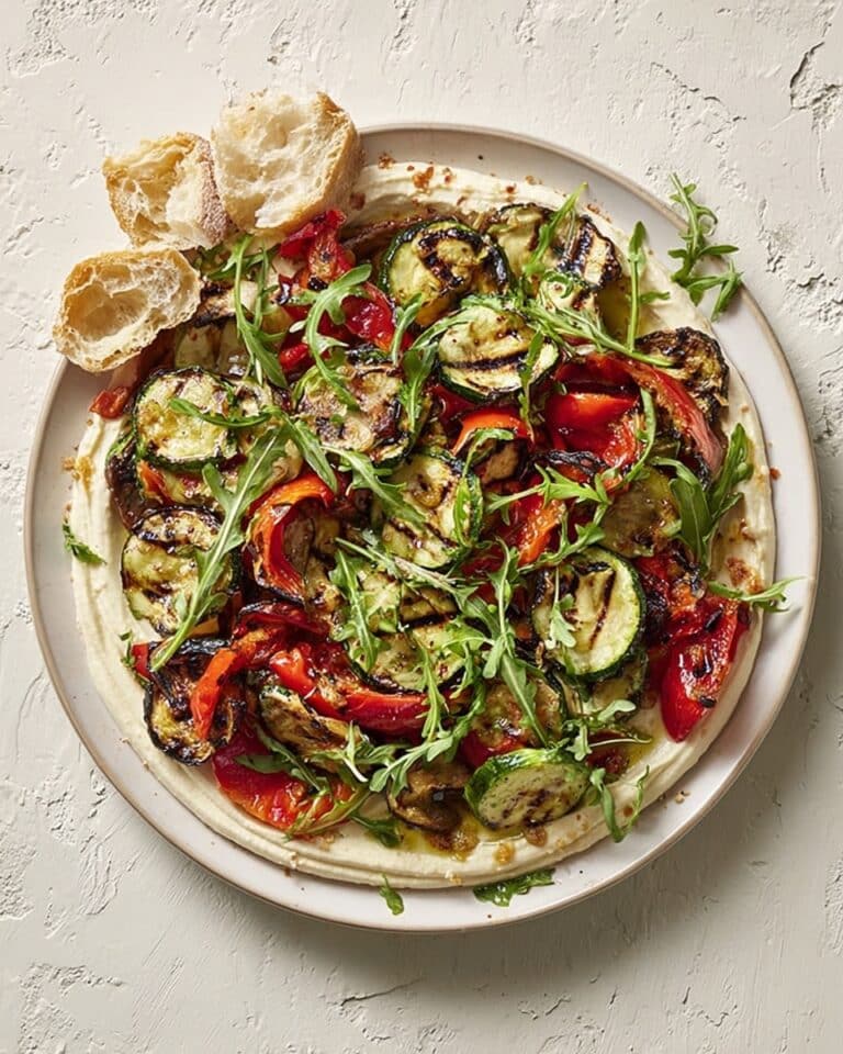 Layered Hummus and Griddled Vegetable Salad Recipe