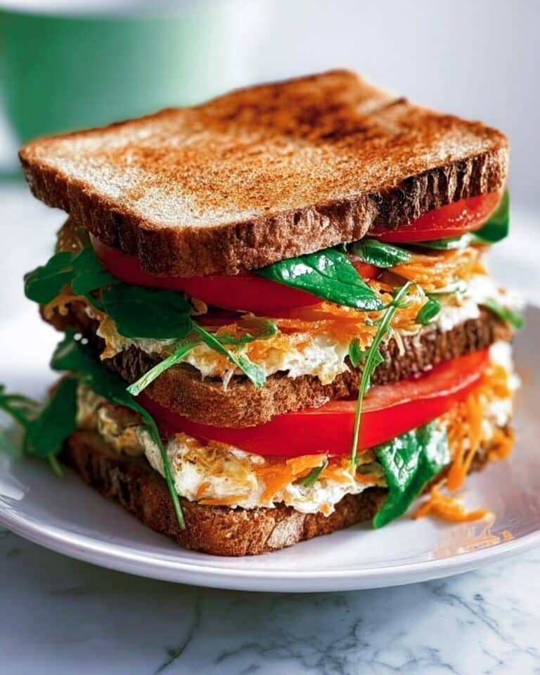 Vegetarian Watercress and Carrot Houmous Sandwich Recipe