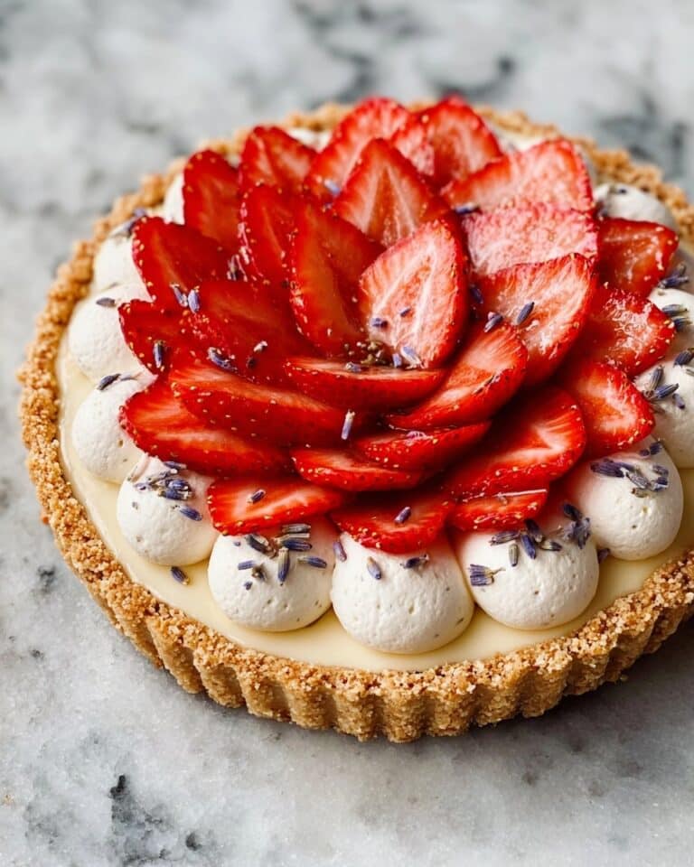 Strawberry Tart with Lavender & Honey Cream Recipe