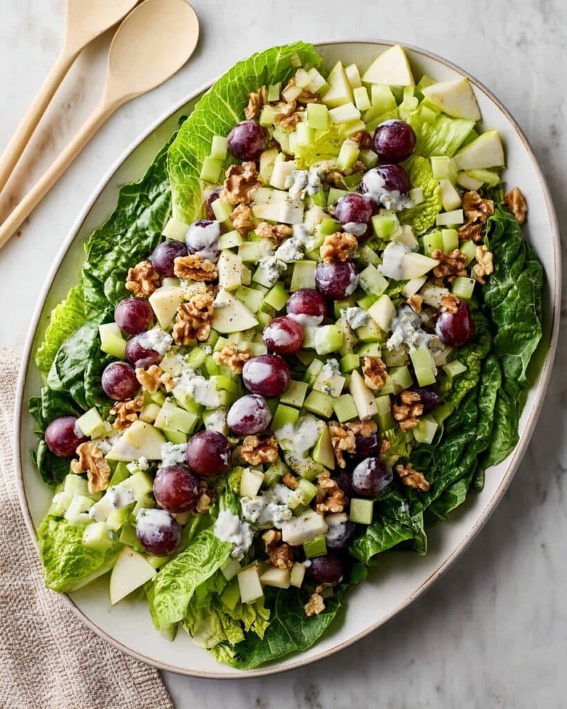 Classic Waldorf Salad with Toasted Walnuts and Fresh Fruits Recipe
