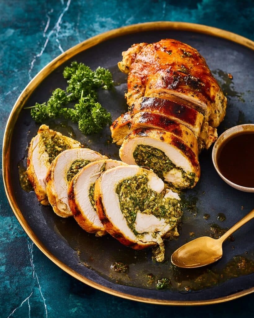 Maple-Glazed Garlic & Parsley Turkey Roulade Recipe