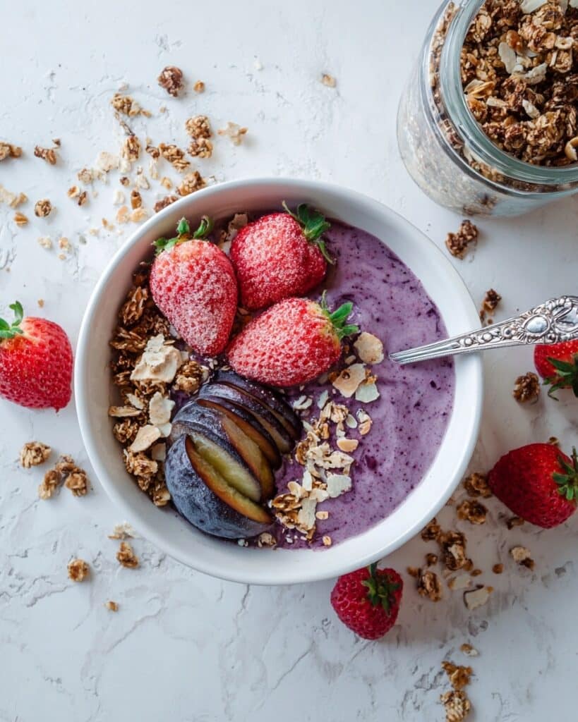 Berry Banana Breakfast Bowl with Honey Granola Recipe
