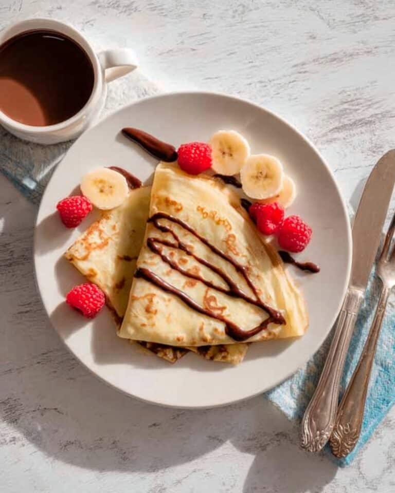 Chocolate Raspberry Crepes Recipe