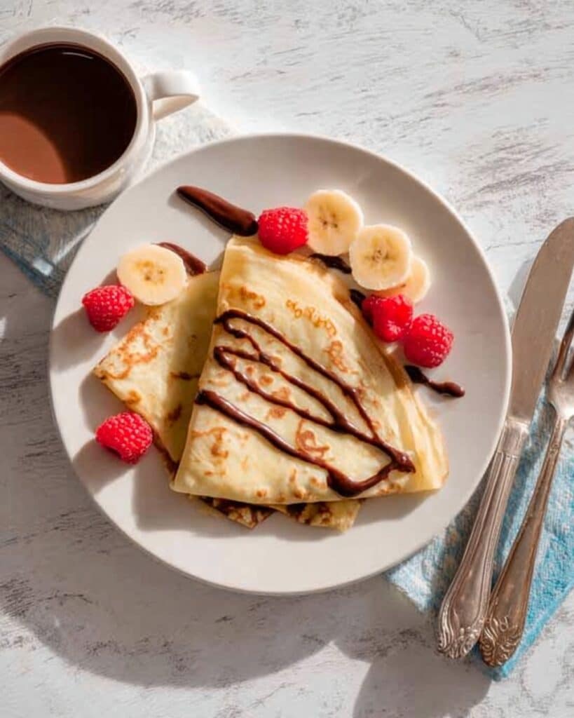 Chocolate Raspberry Crepes Recipe
