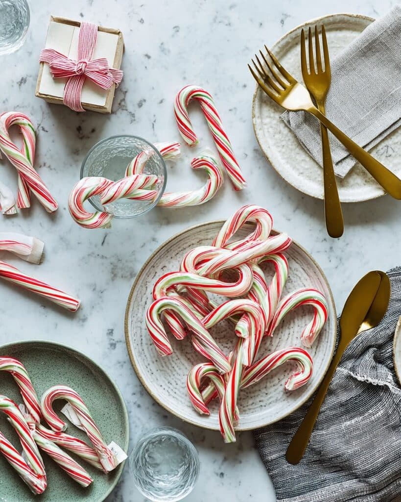 Meringue Candy Canes Recipe