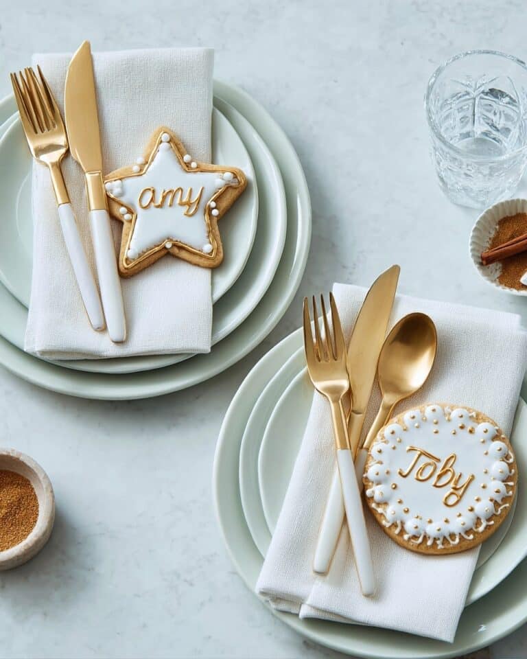 Spiced Cinnamon and Cardamom Biscuits with Edible Name Tags Recipe