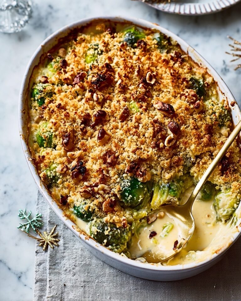 Cheesy Sprout Gratin Recipe
