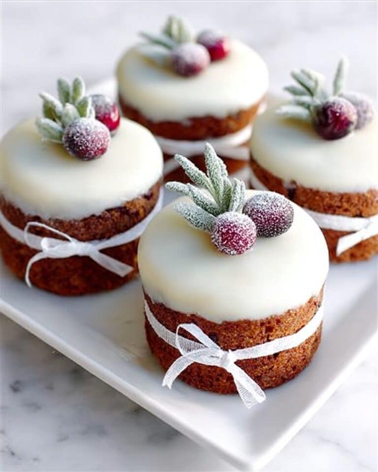 Little Frosty Christmas Cakes Recipe