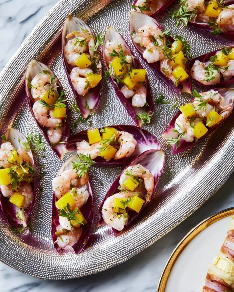 Chicory Cups with Prawns & Mango Recipe