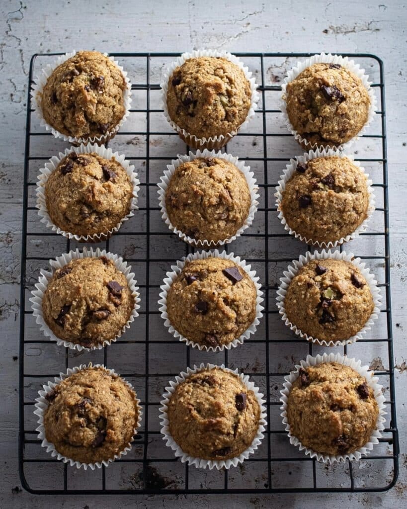 Zucchini Banana Muffins with Cacao Baking Chips Recipe