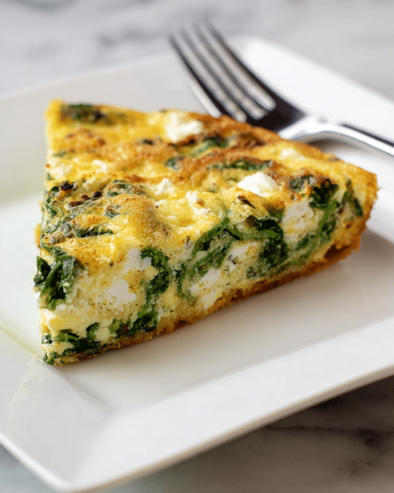 Spinach, Scallion, & Feta Frittata Recipe