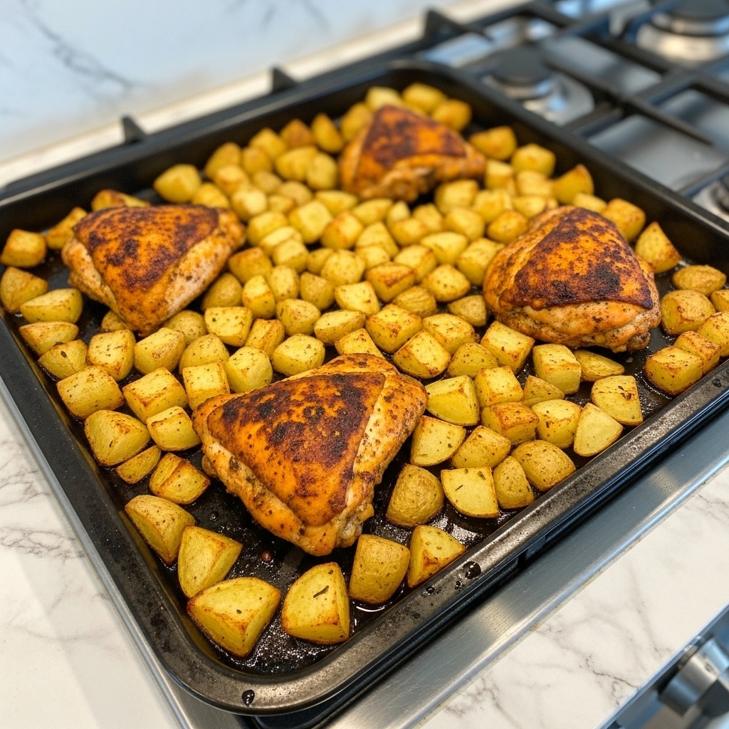 One Pot Roasted Chicken and Potatoes Recipe