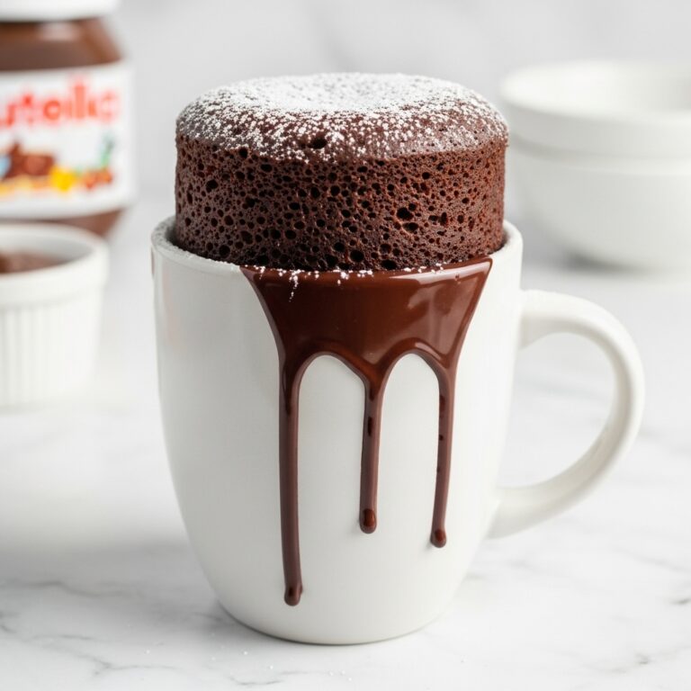5 Minute Nutella Mug Cake Recipe