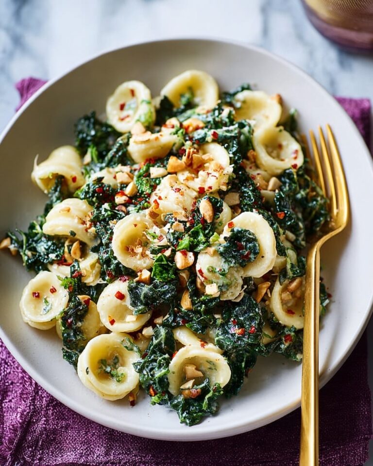 Cavolo Nero Orecchiette with Lemon, Ricotta, and Toasted Almonds Recipe