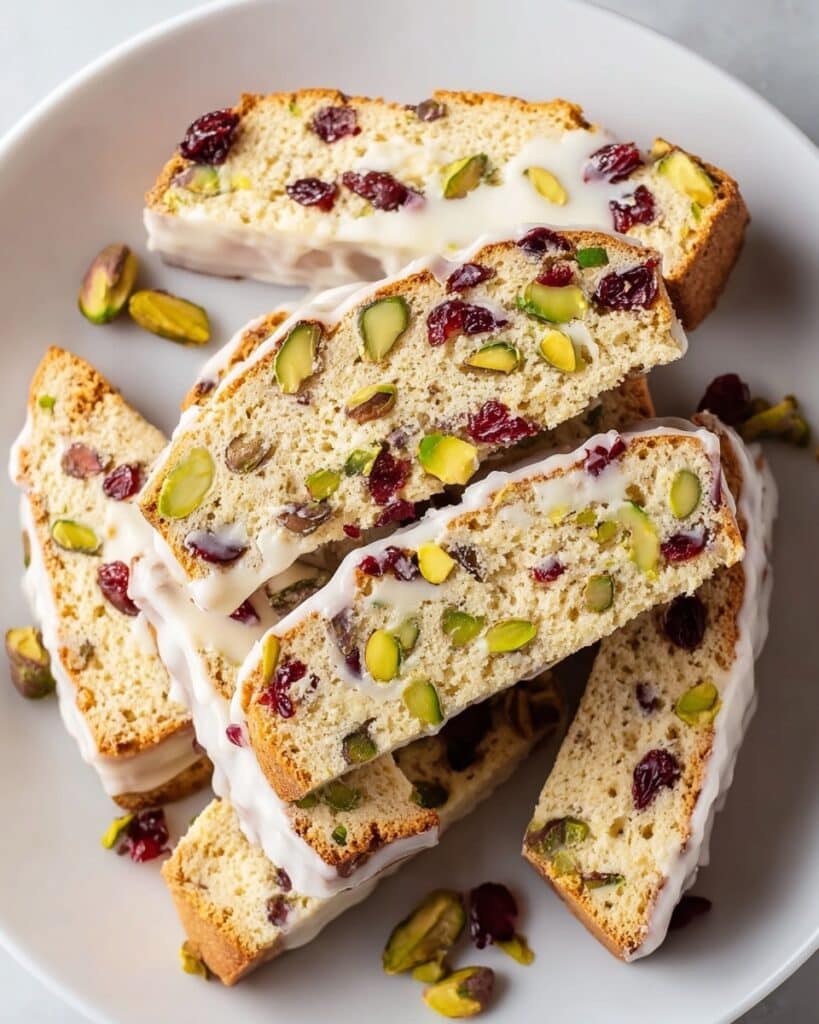 White Chocolate Cranberry Pistachio Biscotti Recipe