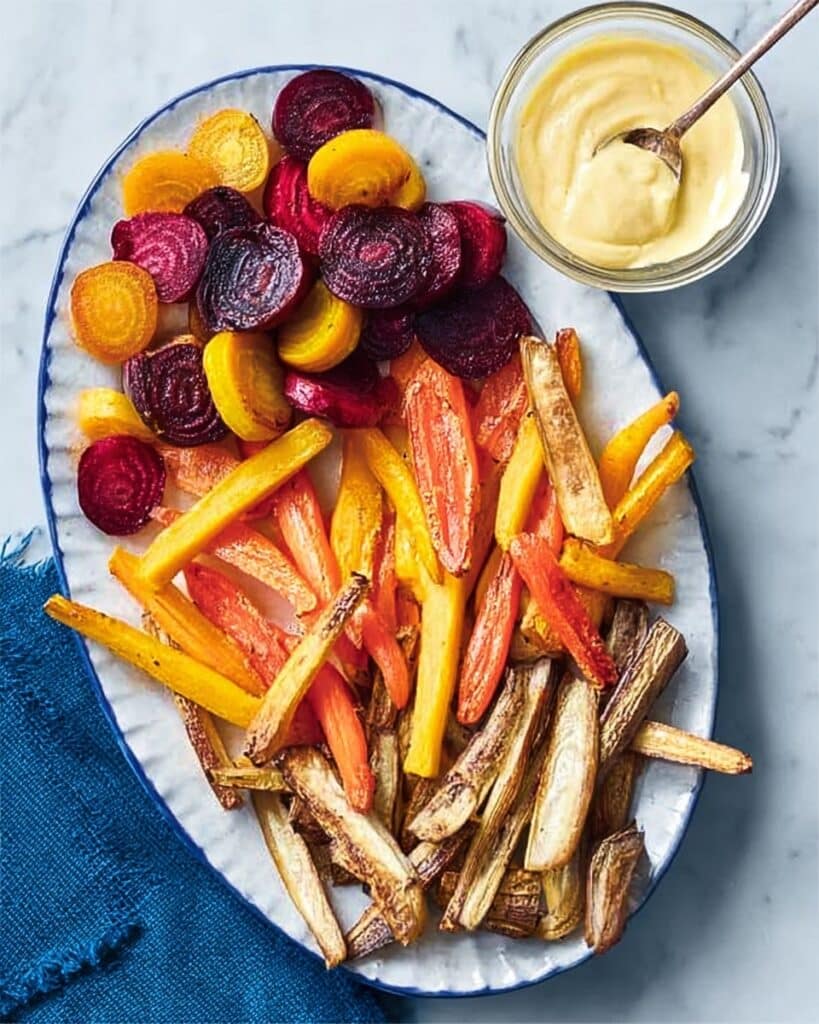 Roasted Winter Vegetables with Smoked Mayo Recipe