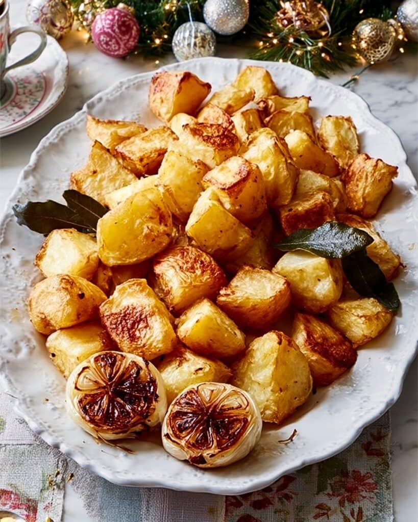 Lemon, Garlic & Bay Roast Potatoes Recipe