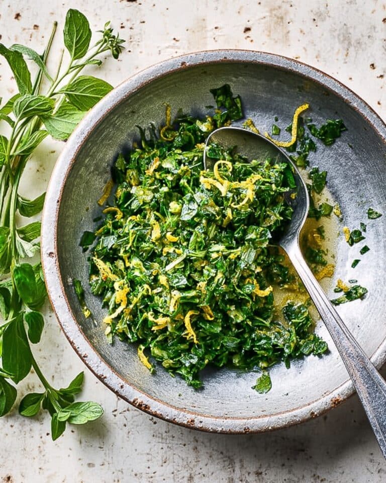 Gremolata Recipe: Fresh Lemon-Parsley Herb Relish Recipe