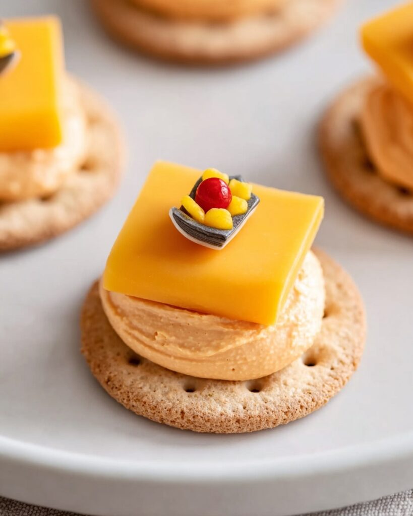 Santa’s Belt Cheese Crackers Recipe