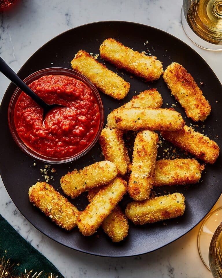 Mozzarella Sticks with Spicy Chilli Tomato Sauce Recipe