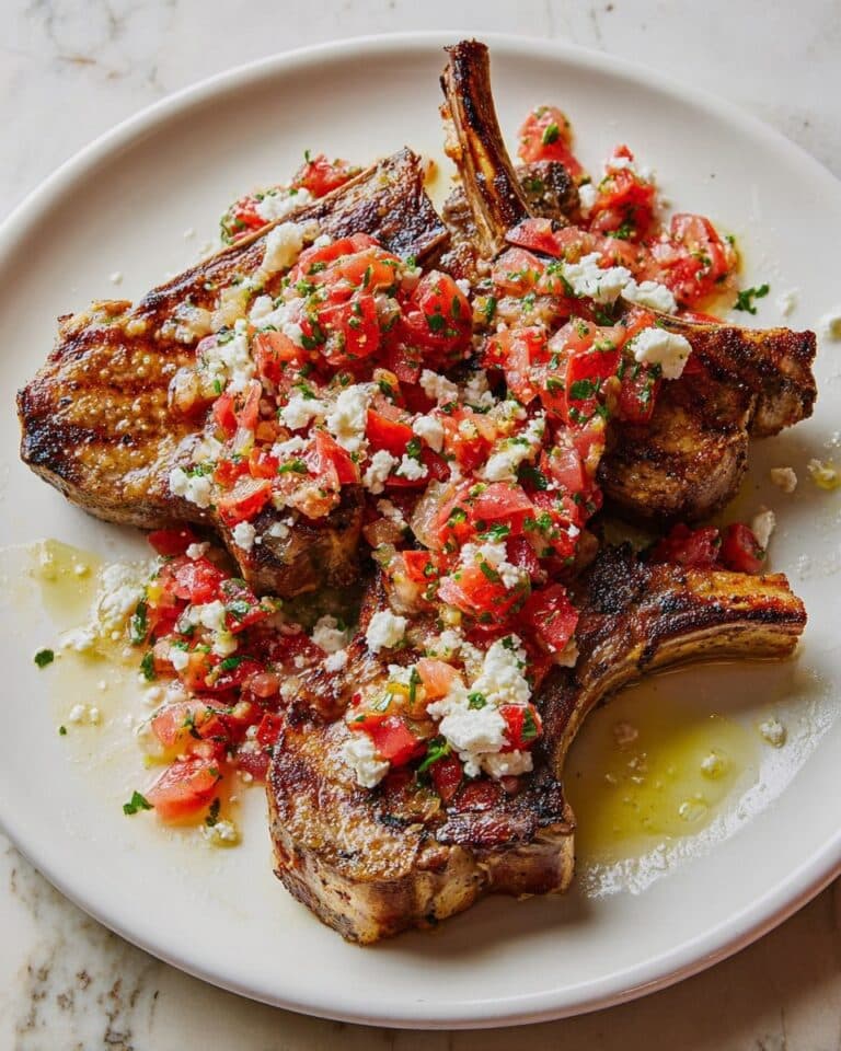 Lamb Chops with Thyme, Chilli & Greek Htipiti Recipe